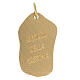 Medaglia Cresima alluminio dorato 35x20 mm s2