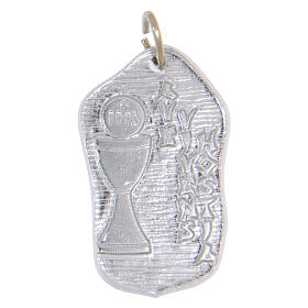 Médaille Première Communion argentée 35x20 mm