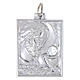 Médaille rectangulaire 35x25 mm Communion aluminium anodisé s1