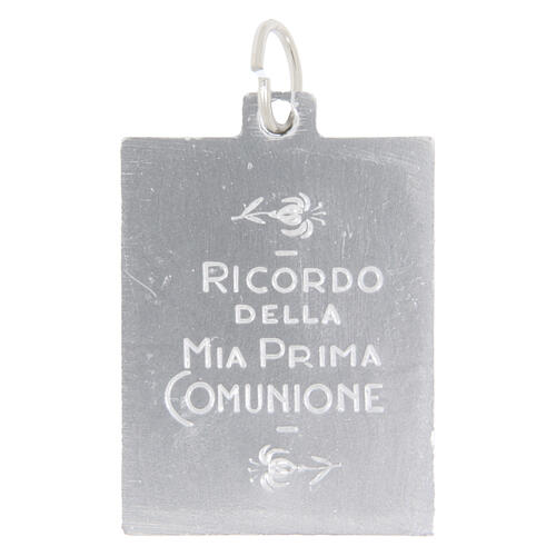 Medaglia 35x25 mm Comunione alluminio anodizzato rettangolare 2