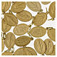 100x Medagliette alluminio dorato Madonna Miracolosa italiano 18mm s3