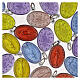 100x Medagliette Madonna Miracolosa italiano alluminio smalto colorato 18mm s2