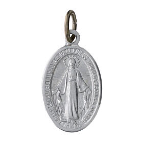 100x Medagliette Madonna Miracolosa alluminio 15mm inglese