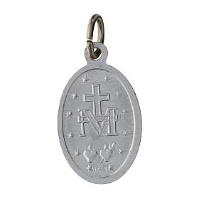 100x Medagliette Madonna Miracolosa alluminio 15mm inglese