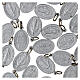 100x Medagliette Madonna Miracolosa alluminio 15mm inglese s3