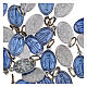 100x Medagliette Madonna Miracolosa alluminio smaltato 15mm inglese s3