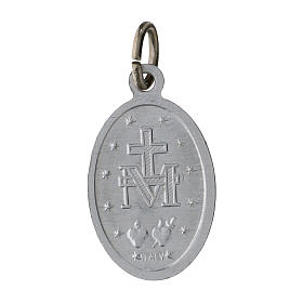 100x Medallas Virgen Milagrosa inglés aluminio 18mm