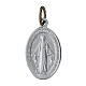 100x Medallas Virgen Milagrosa inglés aluminio 18mm s1