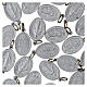100x Medallas Virgen Milagrosa inglés aluminio 18mm s3
