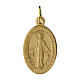100 Medallas aluminio dorado opaco Virgen Milagrosa inglés 18 mm paquete 100 uds. s1