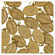 100 Medallas aluminio dorado opaco Virgen Milagrosa inglés 18 mm paquete 100 uds. s3