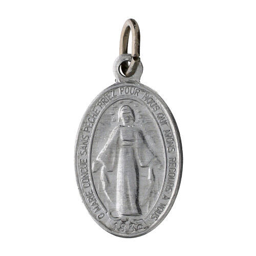 100x Medallas Virgen Milagrosa francés aluminio 18mm 1