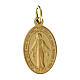 Medalhas Nossa Senhora Milagrosa francês em alumínio opaco dourado 18 mm pacote de 100 unidades s1