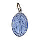 50x Medagliette Madonna Miracolosa francese alluminio smaltato 18mm s1