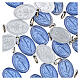 50x Medagliette Madonna Miracolosa francese alluminio smaltato 18mm s3