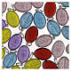 50x Medagliette Madonna Miracolosa francese alluminio smalti colorati 18mm s2
