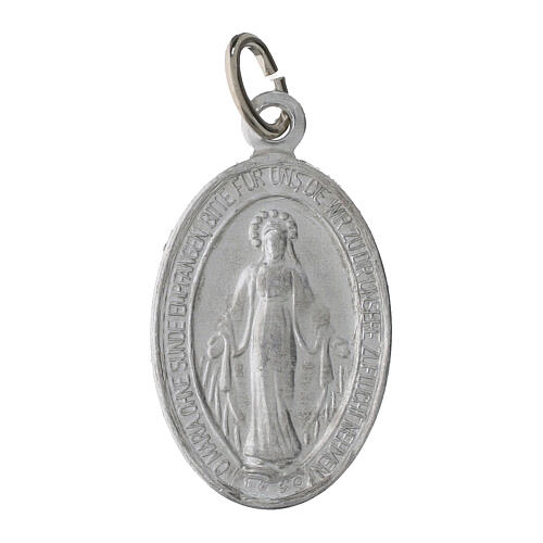 Médaille Vierge Miraculeuse allemand argenté en aluminium 2,2 cm lot de 100 1