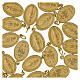 Wundertätige Madonna Medaille Packung 100 Stück Deutsch goldfarbenes Aluminium 2,2cm s3