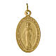 Miraculous Mary Medals, 100 pcs Matte Golden Aluminum 2.2x1.5 cm GERMAN s1