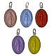 50x Medaglie Madonna Miracolosa tedesco alluminio smalto colorato 2,2cm s2