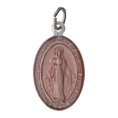 Medaliki Cudowna Madonna, j. niemiecki, aluminium emalia różne kolory, 2,2cm, opakowanie 50 szt. 1