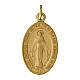 100x Medagliette Madonna Miracolosa inglese alluminio opaco dorato 2,2cm s1