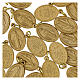 100x Medagliette Madonna Miracolosa inglese alluminio opaco dorato 2,2cm s3
