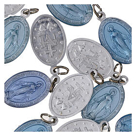 50x Cudowne Medaliki, j. angielski, aluminium emaliowane, 2,2 cm