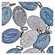 Miraculous Mary Medals, English inscription, enameled aluminum, 2.2 cm 50 pk s2