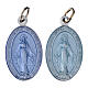 Miraculous Mary Medals, English inscription, enameled aluminum, 2.2 cm 50 pk s3