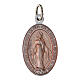 100 Medallas Virgen Milagrosa inglés aluminio esmalte colorido 2,2cm s1