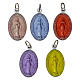 100 Medallas Virgen Milagrosa inglés aluminio esmalte colorido 2,2cm s3