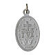 Spanish Miraculous Medals, white aluminum, 0.9 in, pack of 100 s2