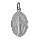 100x Medagliette Madonna Miracolosa spagnolo alluminio bianco 2,2cm s1