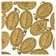 100x Medagliette Madonna Miracolosa spagnolo alluminio opaco dorato 2,2cm s3