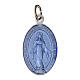 50 Medallas aluminio esmaltado Virgen Milagrosa español 2,2cm s1