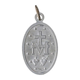 100x Medaliki Cudowna Madonna, aluminium posrebrzane, 2,2cm, j. włoski