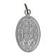100x Medaliki Cudowna Madonna, aluminium posrebrzane, 2,2cm, j. włoski s2