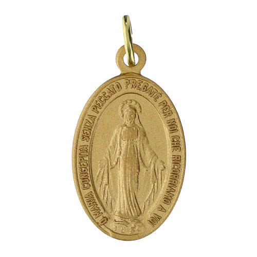 100x Medaglie Madonna Miracolosa italiano alluminio dorato opaco 2,2cm 1