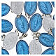 50x Medaglie alluminio smaltato Madonna Miracolosa italiano 2,2cm s3