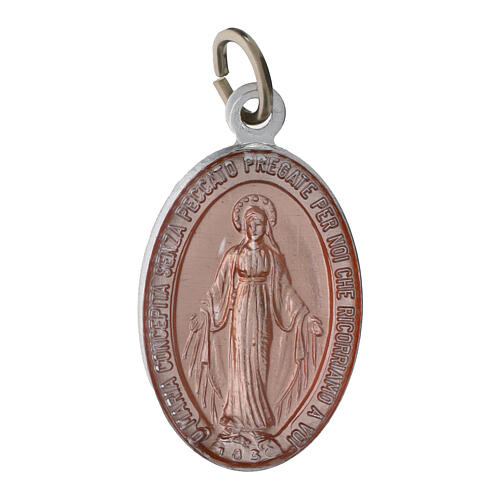 50x Medalhas Nossa Senhora das Graças italiano alumínio esmaltado colorido 2,2 cm 1