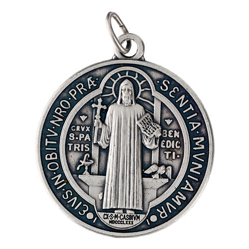 Zamak-Medaille San Benedikt 3 cm 1