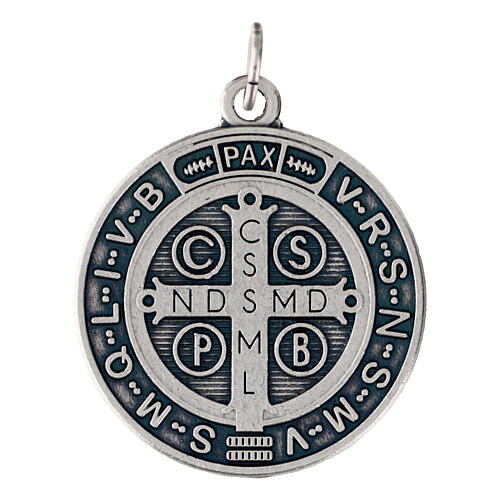 Zamak-Medaille San Benedikt 3 cm 2