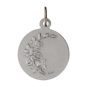 Médaille Ange Gardien pont diamètre 2 cm argenté