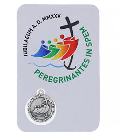 Card preghiera Madonna Santissima logo Giubileo 2025 ufficiale Latino
