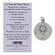 1.2-inch enamelled red medal of Saint Carlo Acutis with prayer s4
