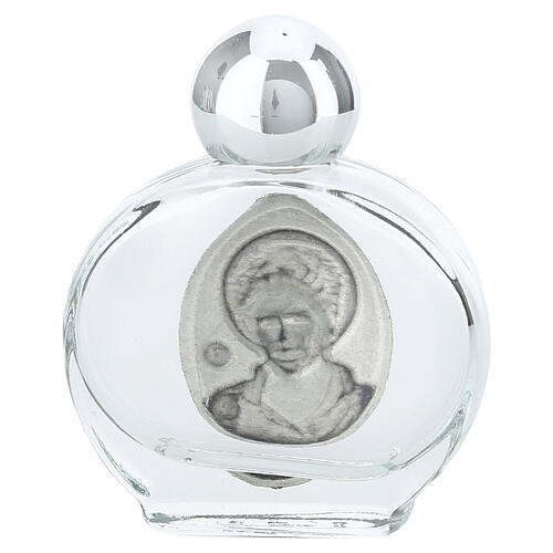 Bottiglietta acqua benedetta vetro Carlo Acutis 10 ml 4