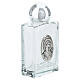 Bottiglietta acqua santa vetro Carlo Acutis argentato 35 ml s3