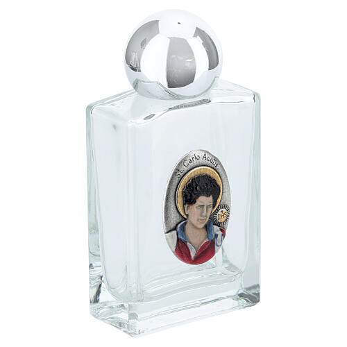 Blessed Water Glass Bottle with Carlo Acutis, 35 ml 3