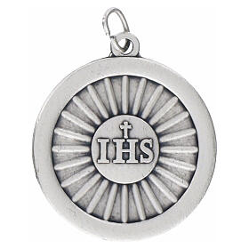 Médaille circulaire Carlo Acutis 30 mm en zamak